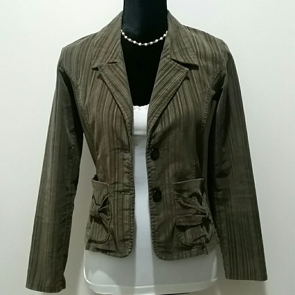 🛍 Olive Green Corduroy Blazer